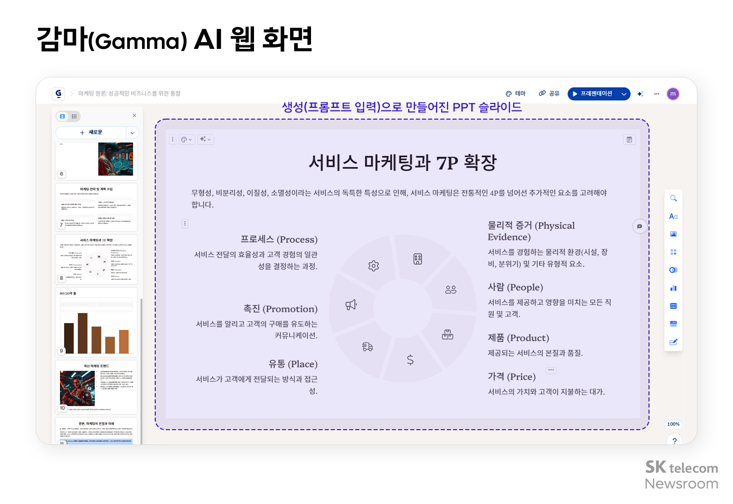 감마 AI 웹화면 발표 자료 제작이 필요할 때 활용하기 좋은 AI 툴