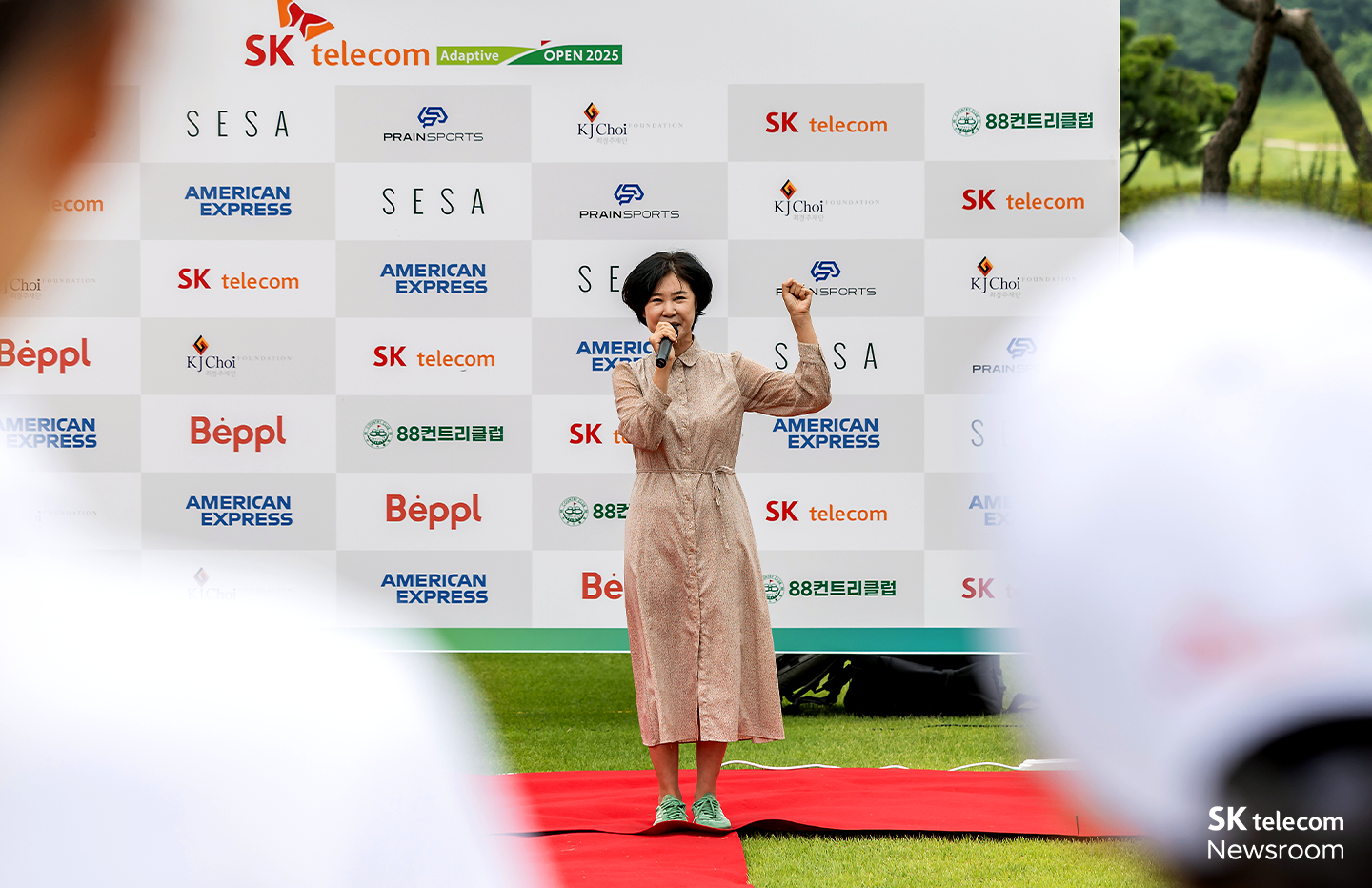 허도경 선수의 어머니 양정숙 님이 참가자 부모님 대표 감사인사를 전하고 있다.