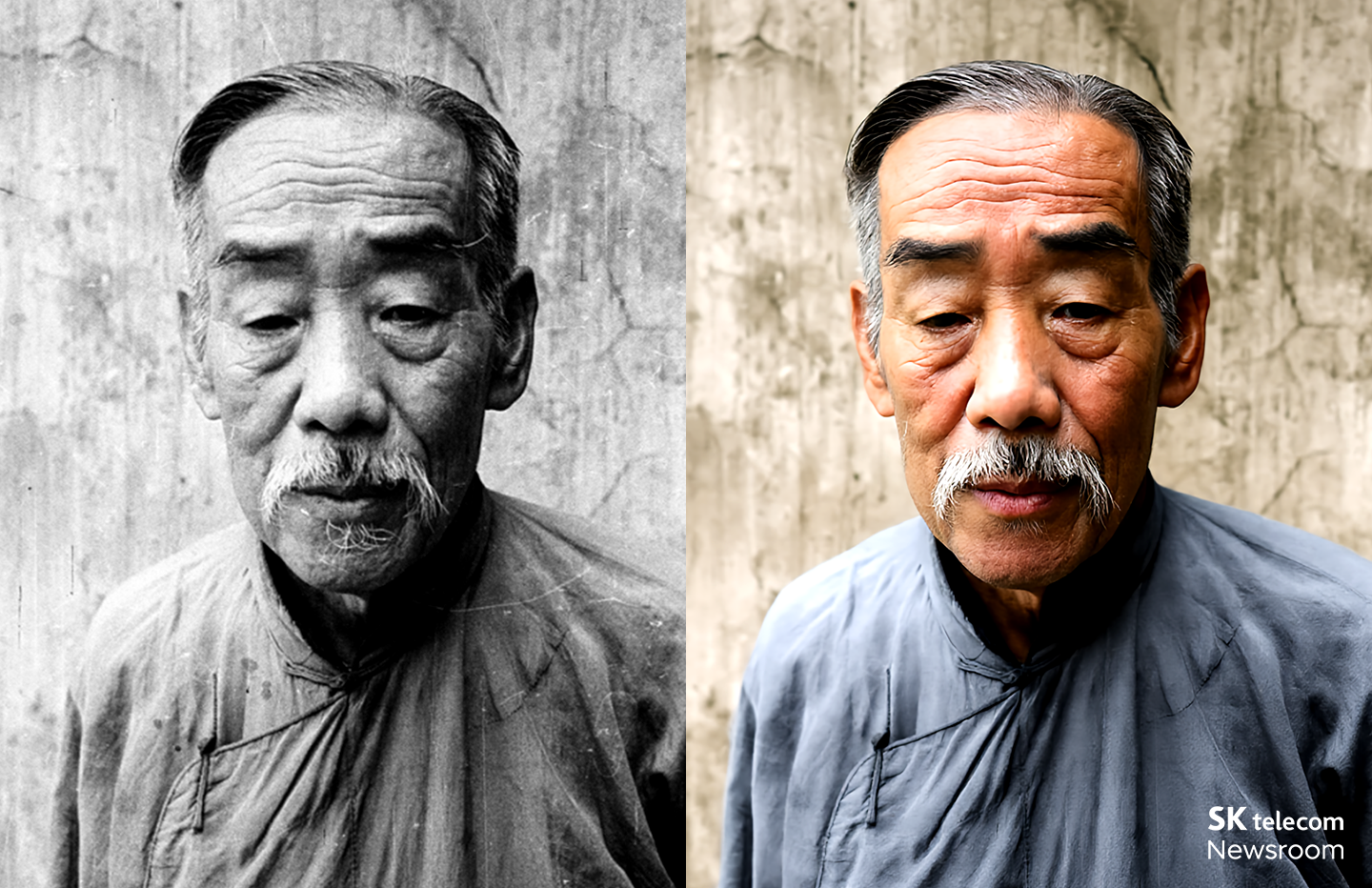 독립운동가이자 대한민국 초대 부통령을 지낸 이시영 선생의 AI 복원 이미지.