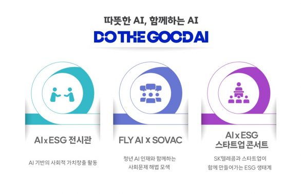 DO THE GOOD AI 슬로건 아래 소외계층 지원, 환경 보호, 스타트업 협력 등 다양한 AI기반 ESG 활동