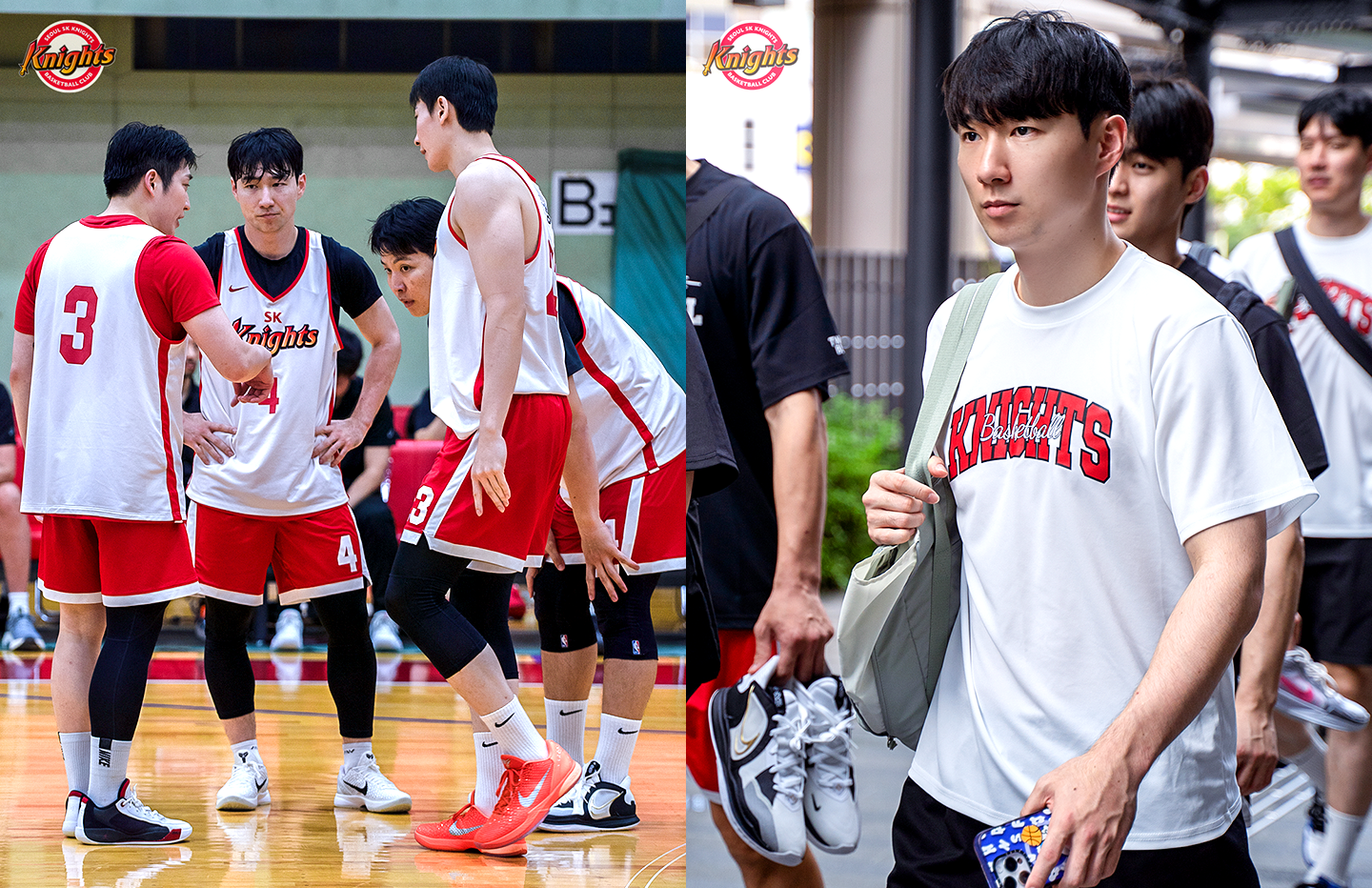 비시즌 기간 일본과 대만 전지훈련에서의 김낙현 선수의 모습. (사진 : SK나이츠 제공)